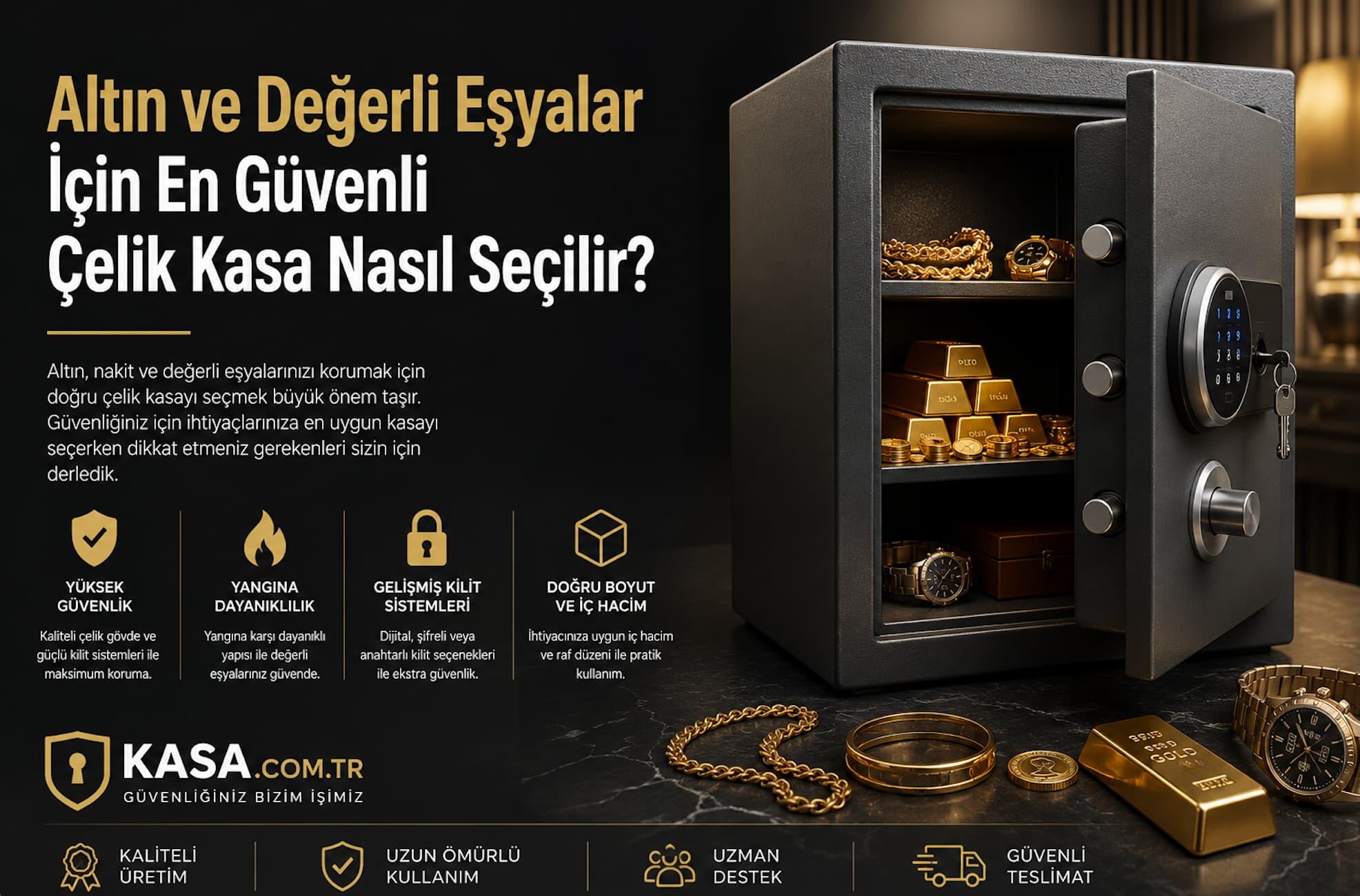 Altın ve Değerli Eşyalar İçin En Güvenli Çelik Kasa Nasıl Seçilir?