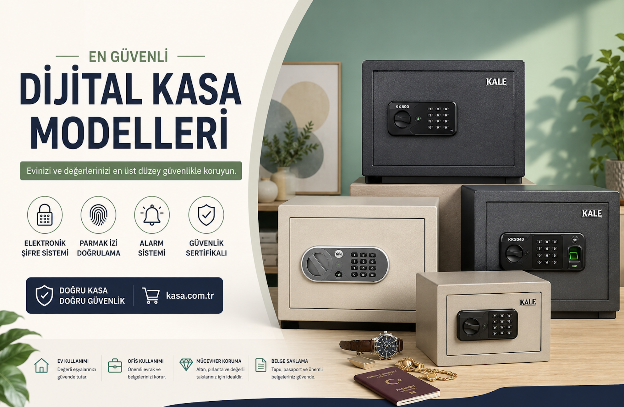 En Güvenli Dijital Çelik Kasa Modelleri